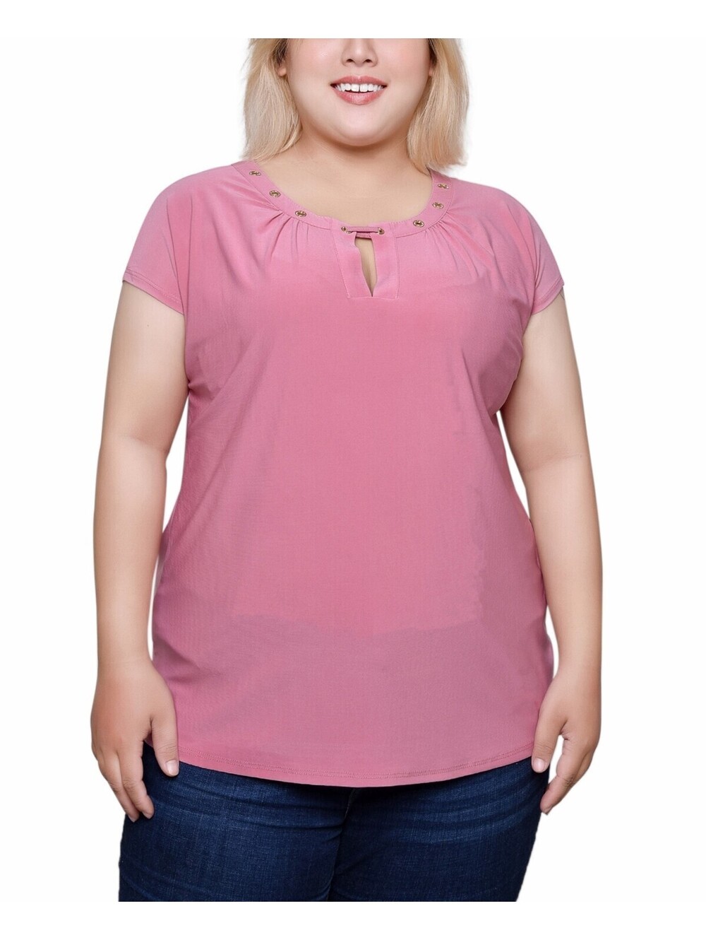 NY Collection Plus Size Short Lilas 2X